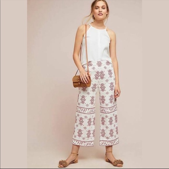 Anthropologie Pants - Anthropologie Ett:Twa Jadida Embroidered Pants 10P